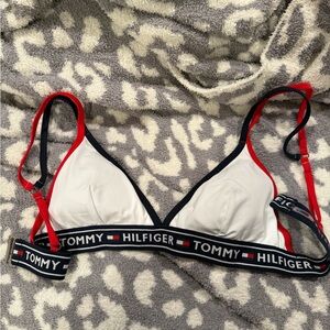 Tommy Hilfiger Red and Navy Bralette